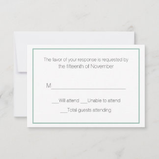 Grün und Weiß als Antwort auf Hochzeiten