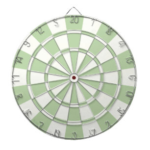 Grün und Weiß Dartscheibe