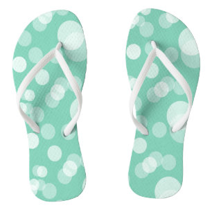 Grün und Weiß  JUGEND Flip Flops
