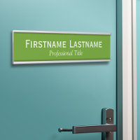 Grün und Weiß und Berufliche Bezeichnung