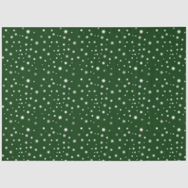 Grün- und Weißschneeflocke Seidenpapier (Vorderseite)