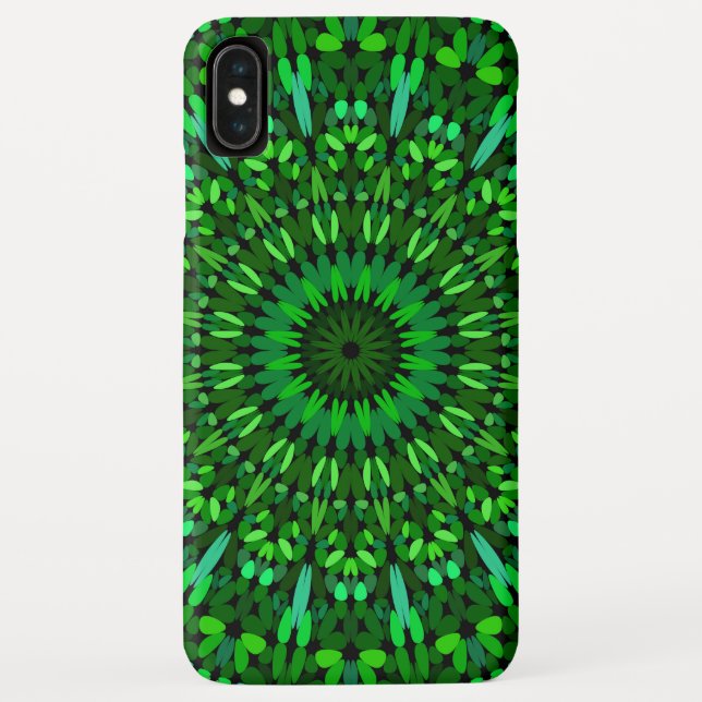 Grün verlässt Mandala Case-Mate iPhone Hülle (Rückseite)