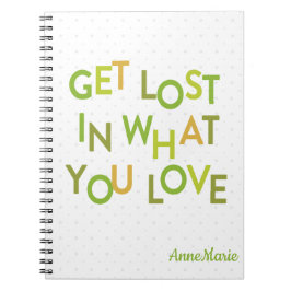 Grün verliert sich in der Liebe Notizblock