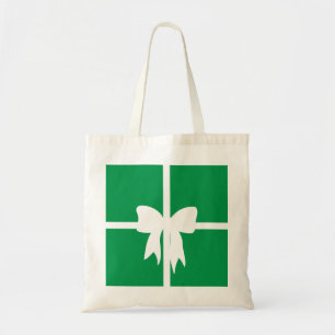 Grün verpacktes Geschenk Tragetasche