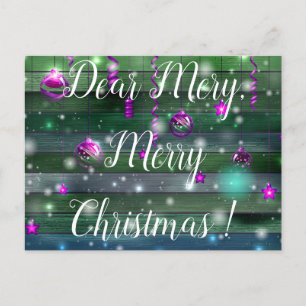 Grün Vintag Postkarte