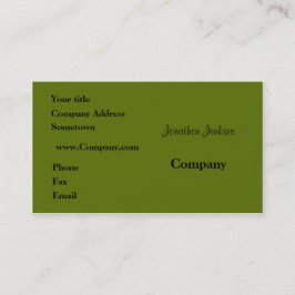 Grün Visitenkarte