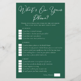 Grün, was auf Ihrem Handy-Brautparty gespielt wird
