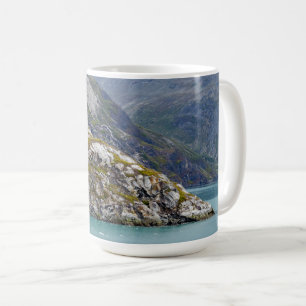 Grün weckt im Blau Kaffeetasse
