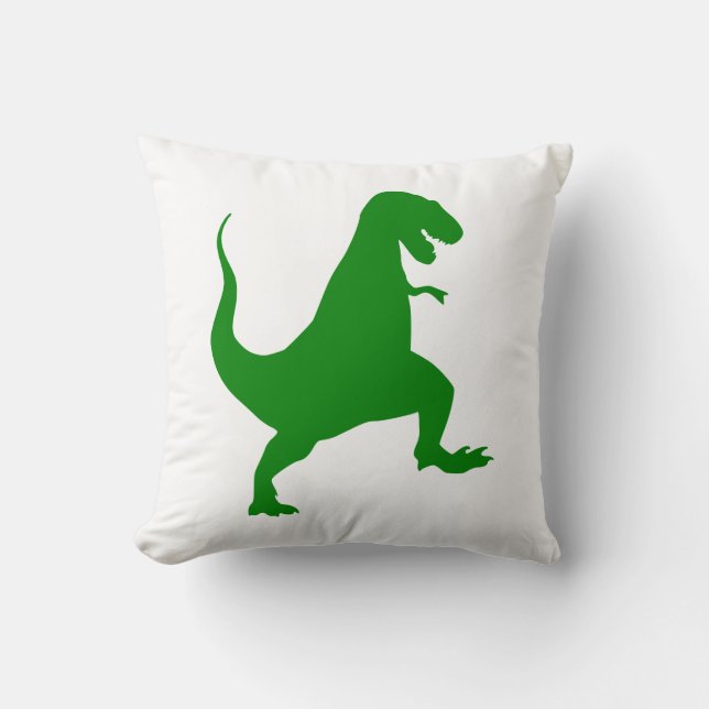 Grün-Weiß Dinosaur-Kissen Kissen (Vorderseite)