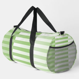 Grün weiß gestreiftes Muster groß Duffle Bag