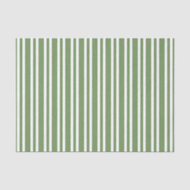 Grün-weiß gestreiftes Muster Seidenpapier