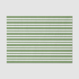 Grün-weiß gestreiftes Muster Seidenpapier