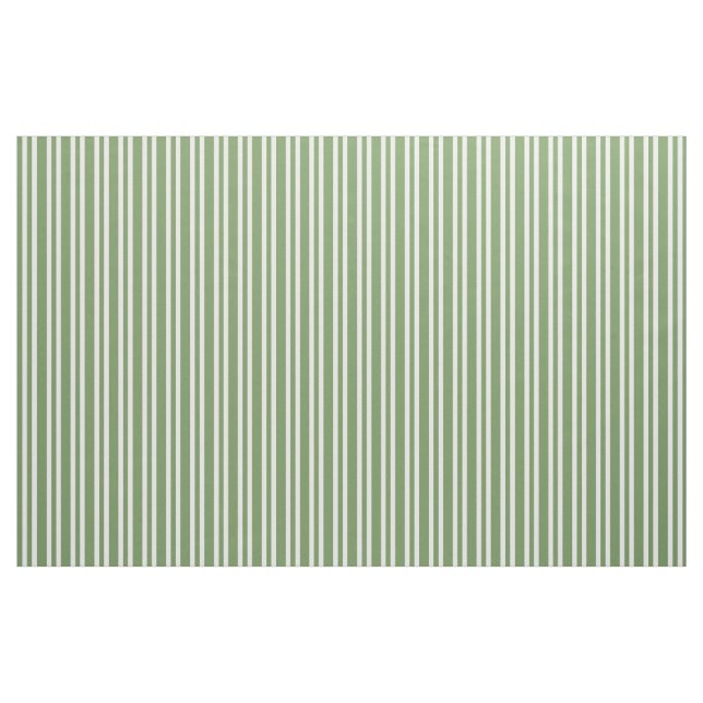 Grün-weiß gestreiftes Muster Stoff (Fat Quarter (45,7 x 55,9 cm))