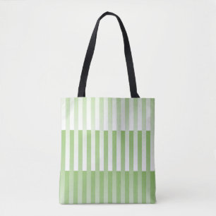 Grün-weiß gestreiftes Muster Tasche