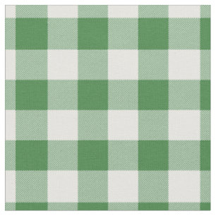 Grün-weiß kariert Gingham Stoff