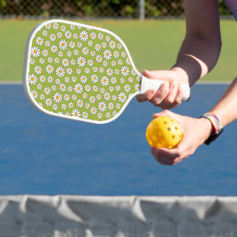 Grün-Weiß-Muster Pickleball Schläger