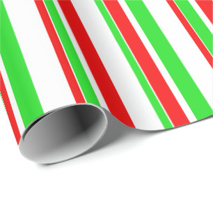Grün, Weiß, Rot Inspiriert Geschenkpapier
