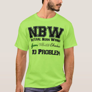 Grün, weiß, Schachbrett T-Shirt