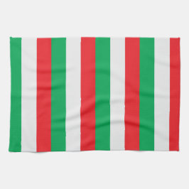 Grün, Weiß und Rot - italienische Flagge Geschirrtuch