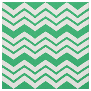 Grün-weißes Chevron-Zickzack-Musterdesign  Stoff