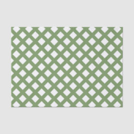 Grün-weißes Schachbrett-Diamantmuster Seidenpapier