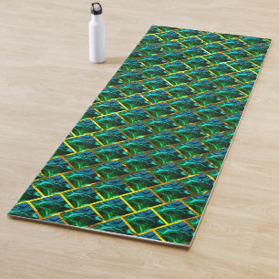 Grün wie Smaragd unter einem goldenen Gitter? Yogamatte