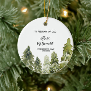 Grün-Winter im Gedenken an Vater Weihnachten Keramik Ornament