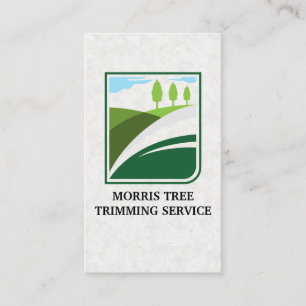 Grünanlagen Landschaft Bäume Logo Visitenkarte