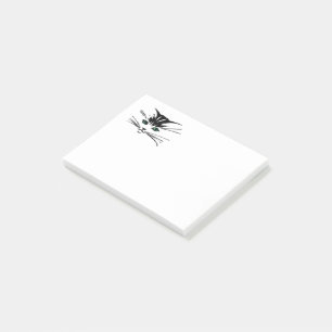 Grünaugige Katze Post-it Klebezettel