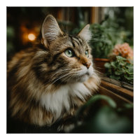 Grünaugiger Fluffiger Tigerkatze