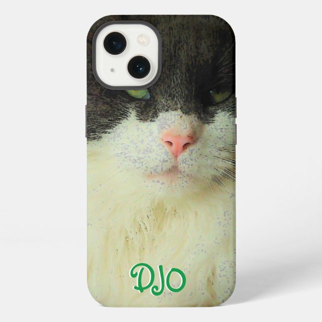 Grünäugiges Katzen Case-Mate iPhone Case Hülle (Rückseite)