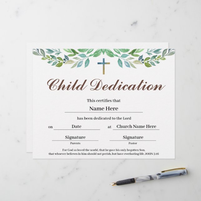 Grünblatt Kinderausweis (Vorderseite/Rückseite Beispiel)