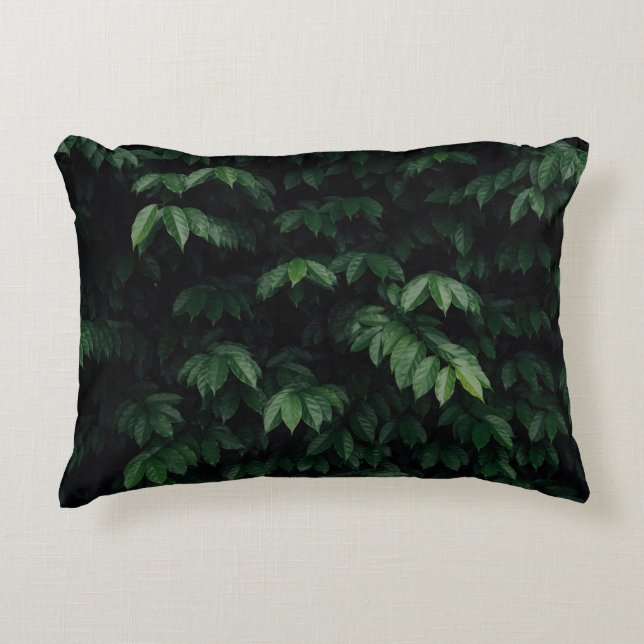 GRÜNBLÄTTERIGER BAUM DEKOKISSEN (Vorderseite)