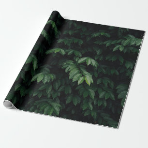 GRÜNBLÄTTRIGER BAUM GESCHENKPAPIER