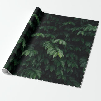 GRÜNBLÄTTRIGER BAUM GESCHENKPAPIER