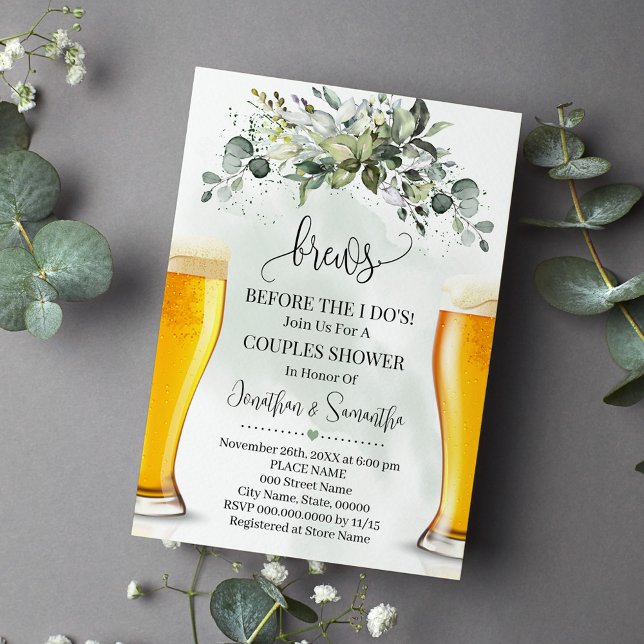 Grünbrauen bevor ich Paare Dusche Einladung (Von Creator hochgeladen)