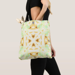 Grünbraune geometrische Hübsche Pastelle Grocery B Tasche