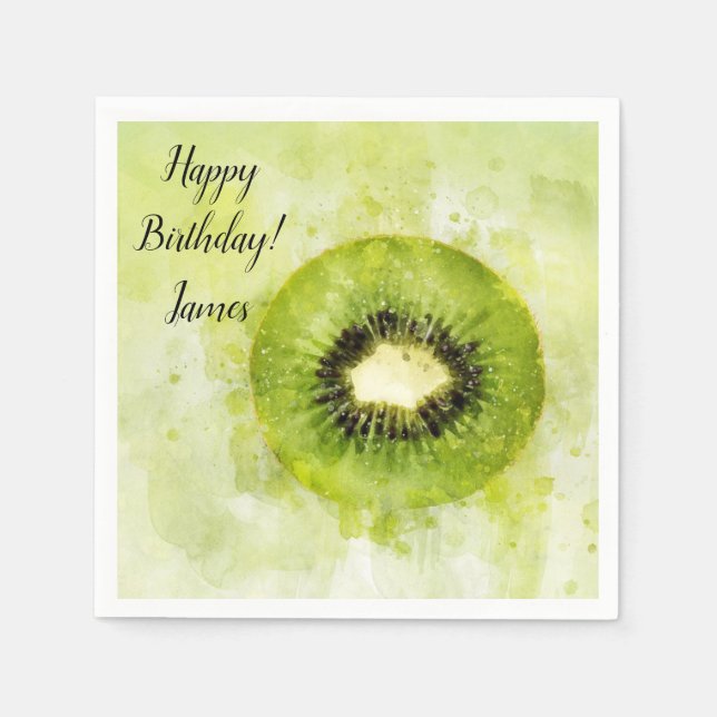 Grünbuch Kiwi Paper Napkin Serviette (Vorderseite)