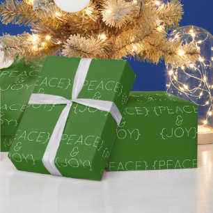 Grünbuch zum Thema "Frieden und Freude" Geschenkpapier
