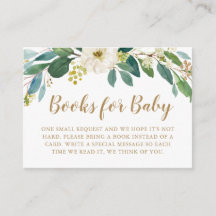 Grünbücher für Babysteckkarte