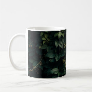 GRÜNBUCHSTABEN PFLANZE KAFFEETASSE