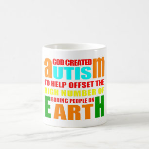 Grund für die Tasse von Autismus