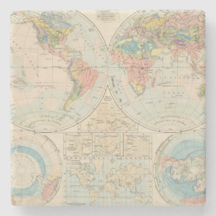 Grund u Boden - Boden-Atlas-Karte Steinuntersetzer