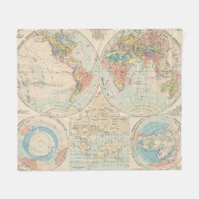 Grund u Boden - Bodenatlas-Karte Fleecedecke (Vorderseite (Horizontal))