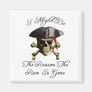Grund, warum die Rum verschwunden ist Piratenschäd Magnet