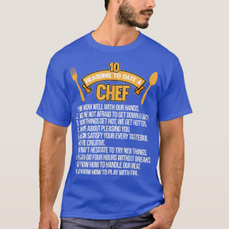 Gründe bis heute Koch Koch Kochen Küche Lebensmitt T-Shirt
