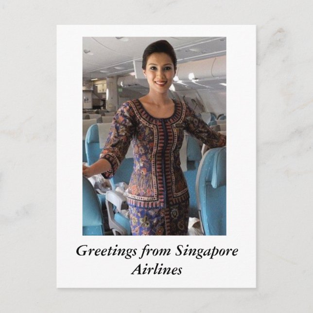 GRÜNDE VON FLUGGESELLSCHAFTEN IN SINGAPUR POSTKARTE (Vorderseite)