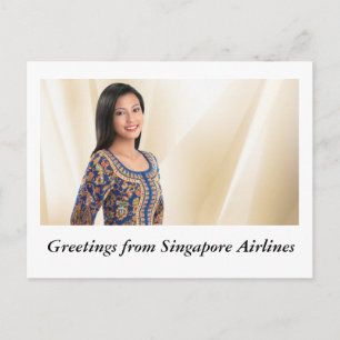 GRÜNDE VON FLUGGESELLSCHAFTEN IN SINGAPUR POSTKARTE