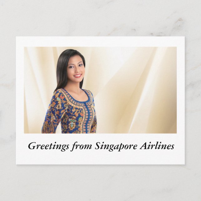 GRÜNDE VON FLUGGESELLSCHAFTEN IN SINGAPUR POSTKARTE (Vorderseite)