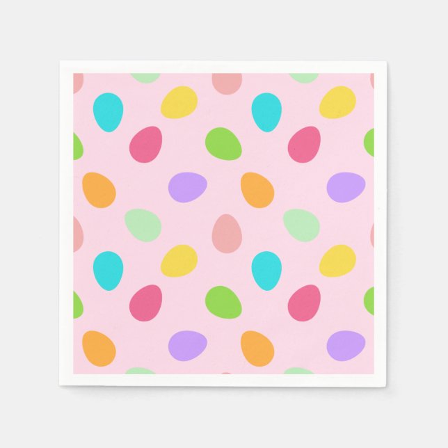 Grundeier rosa serviette (Vorderseite)